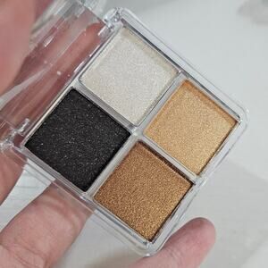 CmaaDu Four Eyeshadows Palette #05 ~ NEW ~ Shimmer Black White Tan Camel